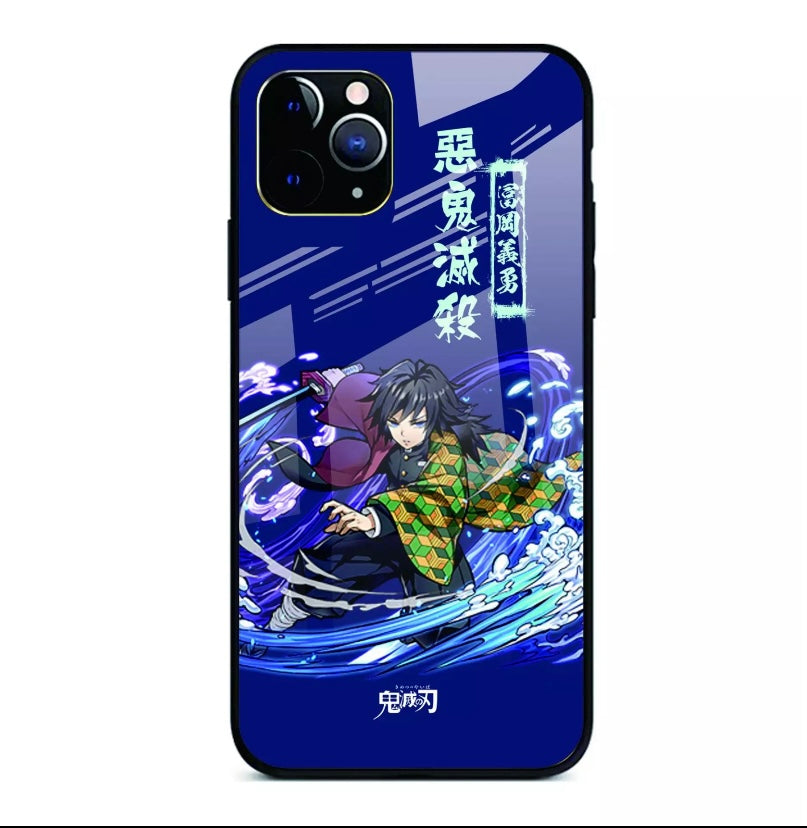 Demon Slayer:Kimetsu no Yaiba: iPhone XR Ginyu Phone Case Tempered Glass Back Cover